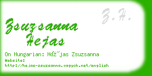 zsuzsanna hejas business card